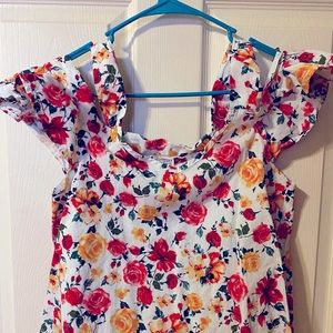 Vamp Floral Off-Shoulder Blouse